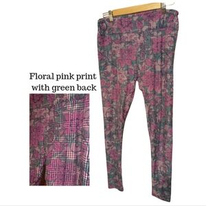 LuLaRoe Purple and Teal Patterned Leggings